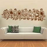 Wall Stickers: Men at lunch 6