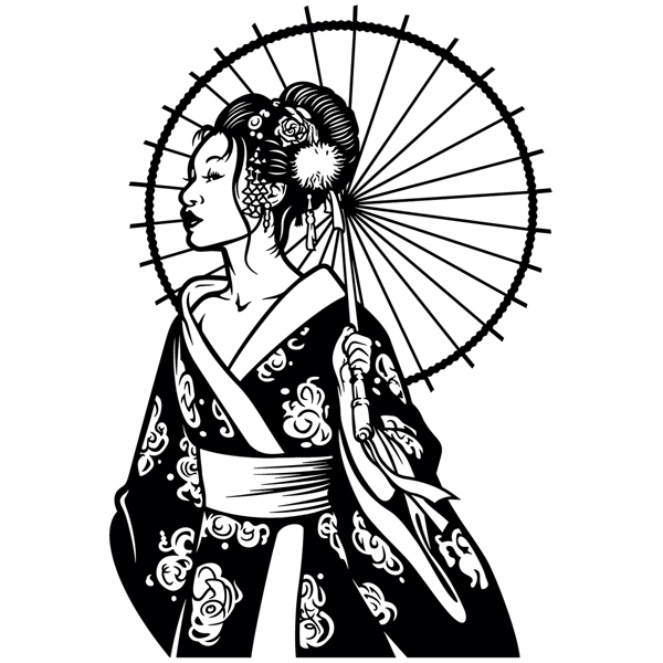 Wall Stickers: Geisha