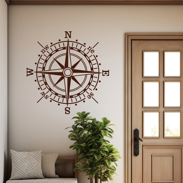 Wall Stickers: Rose of the Winds of the Sea