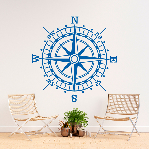 Wall Stickers: Rose of the Winds of the Sea