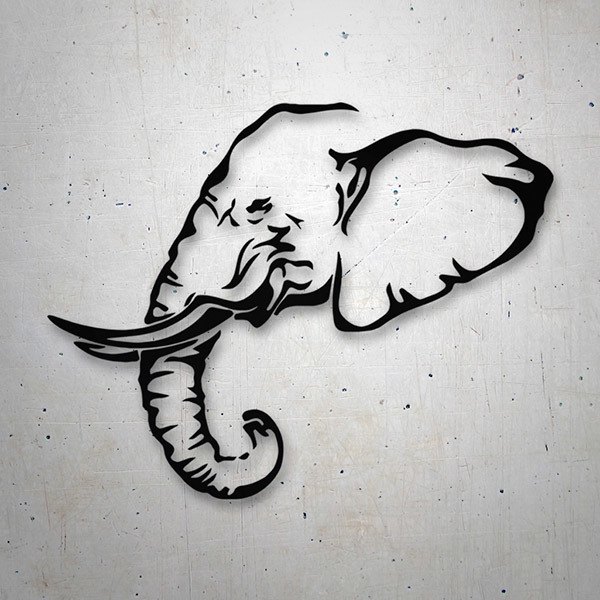 Car & Motorbike Stickers: Profile Elephant