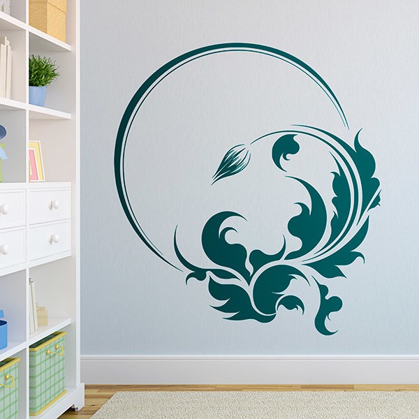 Floral Swirl Wall Decal 1/1
