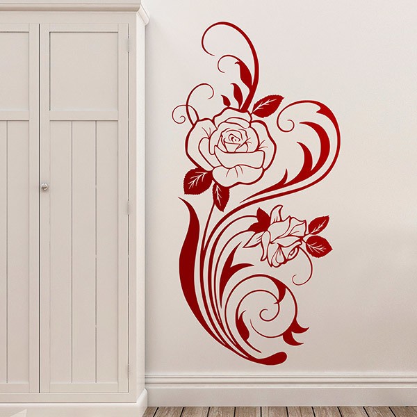 Wall Stickers: Rose Vine Decal
