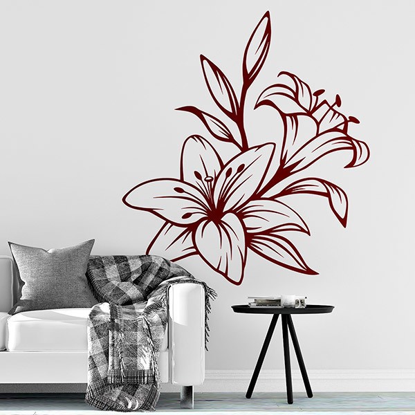 Wall Stickers: Floral Xiuhtecuhtli