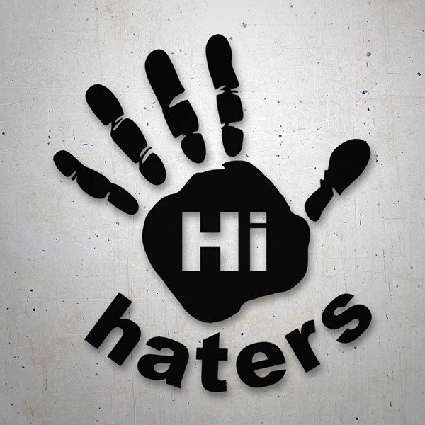 Car & Motorbike Stickers: Hi Haters