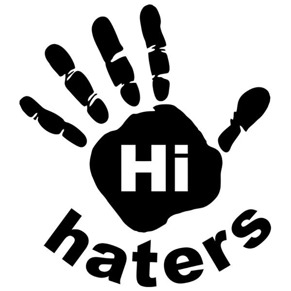 Car & Motorbike Stickers: Hi Haters