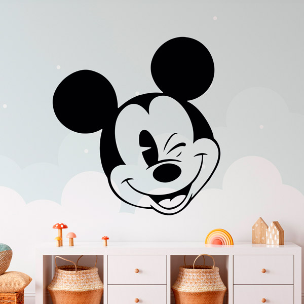 Stickers for Kids: Mickey Mouse winks the eye