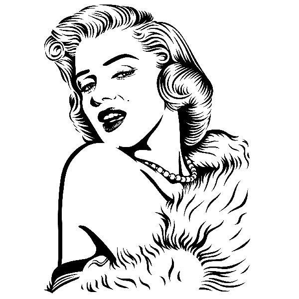 Wall Stickers: Marilyn Monroe perls