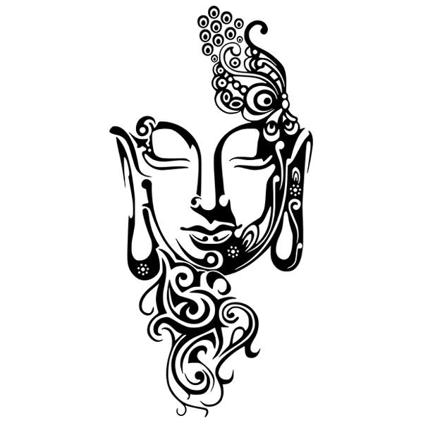 Wall Stickers: Buddha Mask