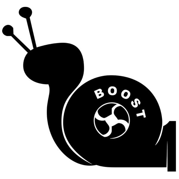 Car & Motorbike Stickers: Snail Boost