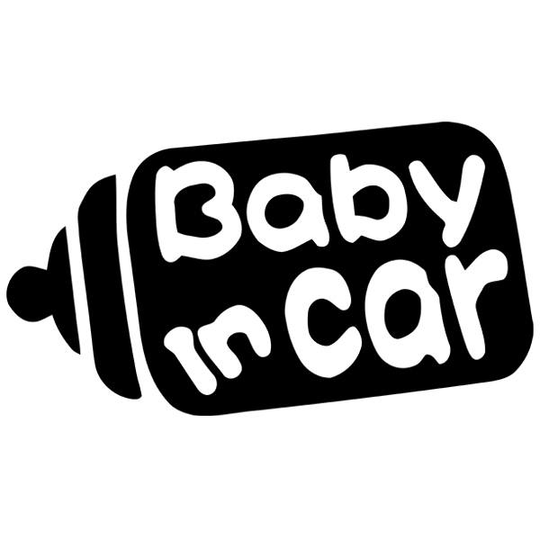 Car & Motorbike Stickers: Baby in car