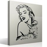 Wall Stickers: Marilyn Monroe perls 2