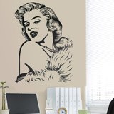 Wall Stickers: Marilyn Monroe perls 3
