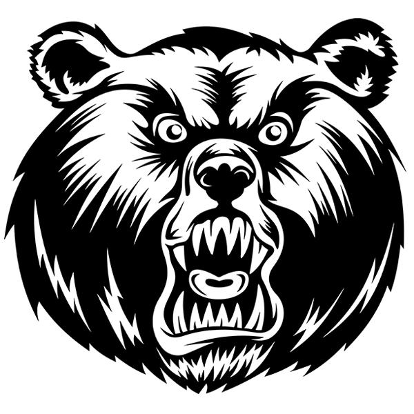 Car & Motorbike Stickers: Aggressive Bear