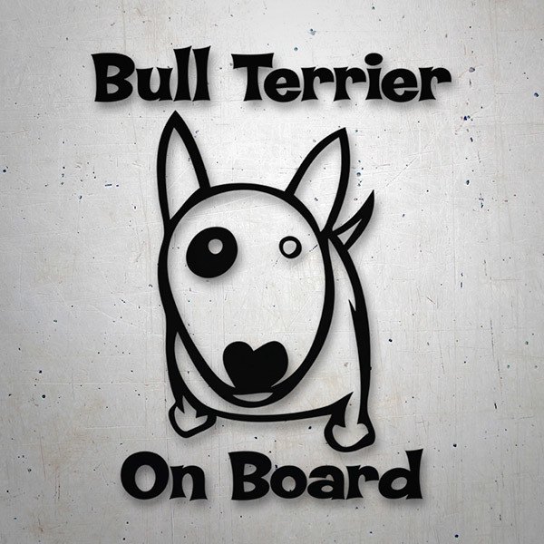 Car & Motorbike Stickers: Bull Terrier On Board
