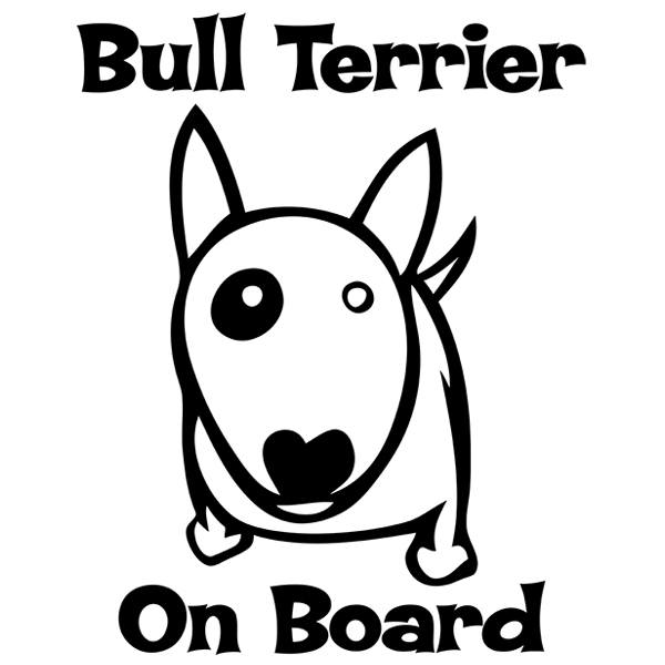 Car & Motorbike Stickers: Bull Terrier On Board