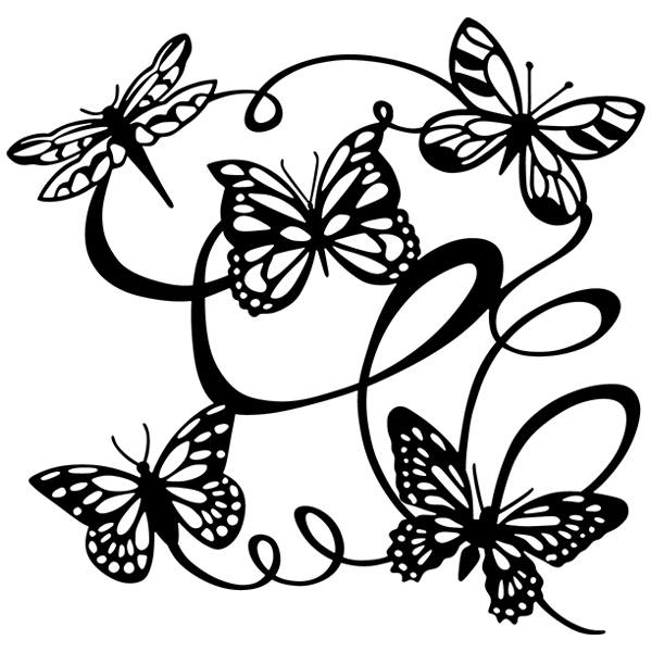 Wall Stickers: Butterflies fluttering