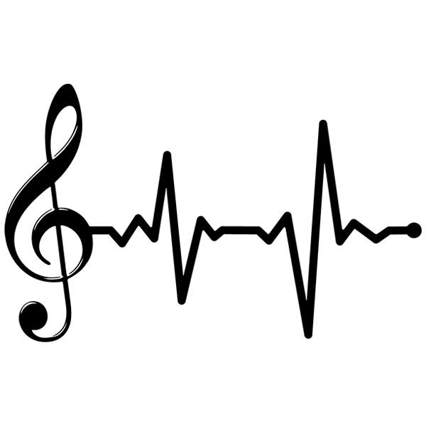 Wall Stickers: Musical cardiogram