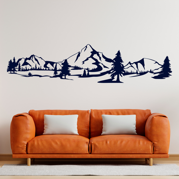 Wall Stickers: Mountains and pines