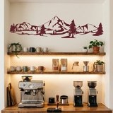 Wall Stickers: Mountains and pines 13