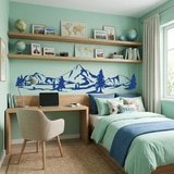 Wall Stickers: Mountains and pines 14