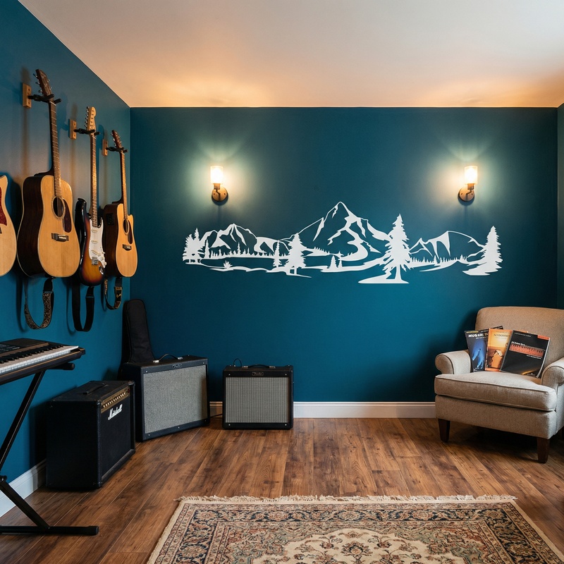 Wall Stickers: Mountains and pines