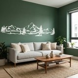 Wall Stickers: Mountains and pines 5