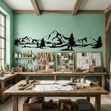 Wall Stickers: Mountains and pines 6