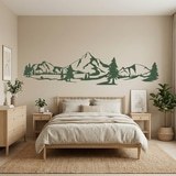 Wall Stickers: Mountains and pines 10