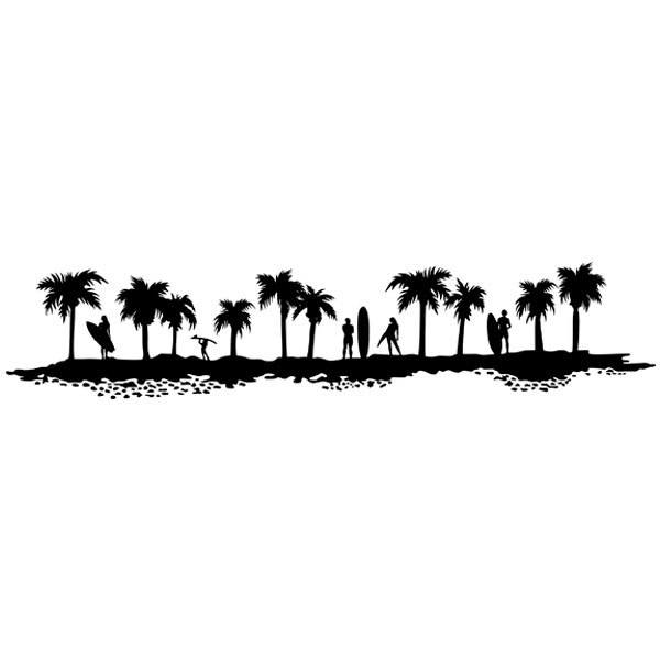 Wall Stickers: Skyline surf