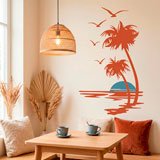 Wall Stickers: Sunset from the shore 12