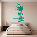 Wall Stickers: Sunset from the shore 13