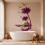 Wall Stickers: Sunset from the shore 7