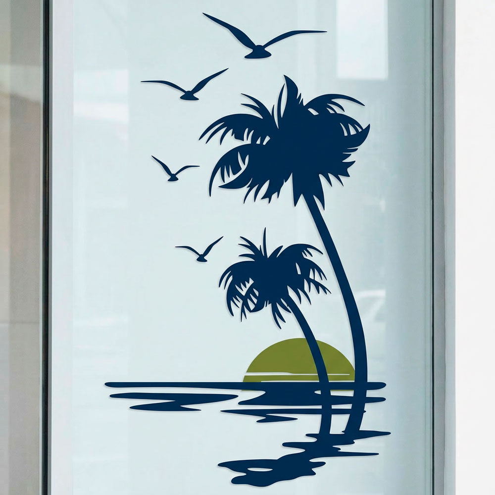 Wall Stickers: Sunset from the shore