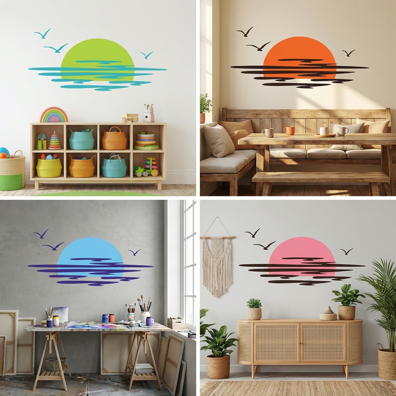 Wall Stickers: Sunset