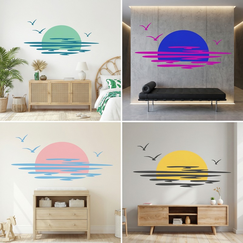 Wall Stickers: Sunset