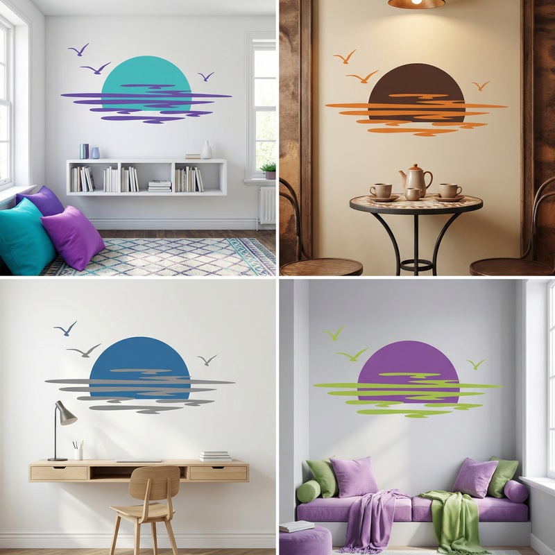 Wall Stickers: Sunset