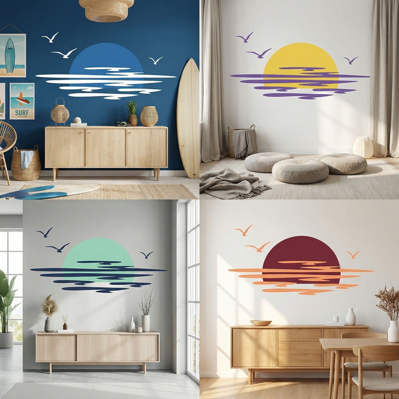 Wall Stickers: Sunset
