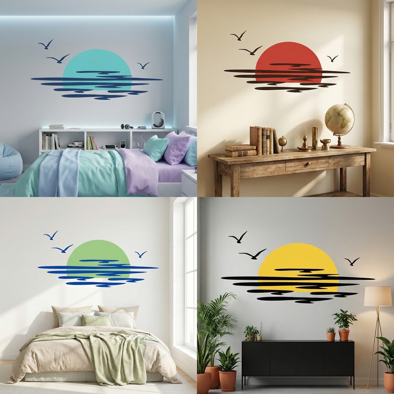 Wall Stickers: Sunset