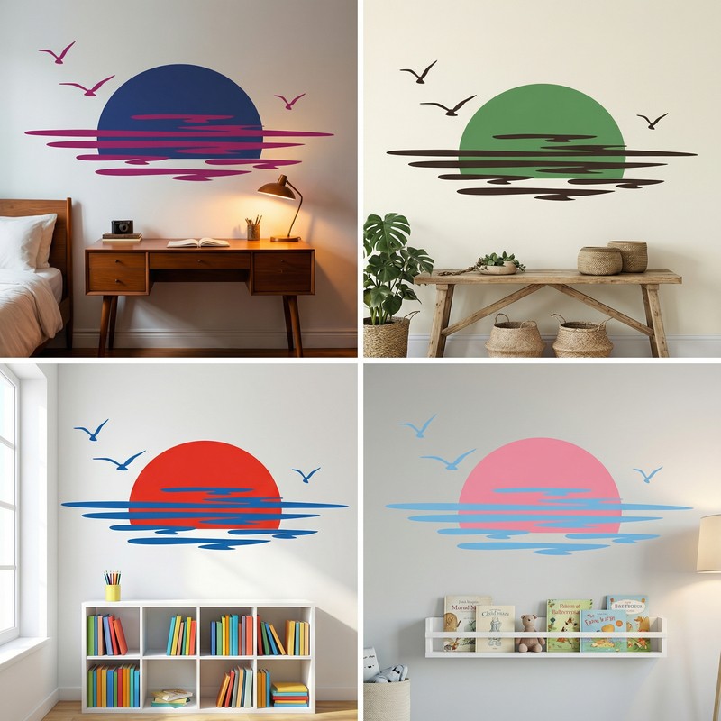 Wall Stickers: Sunset