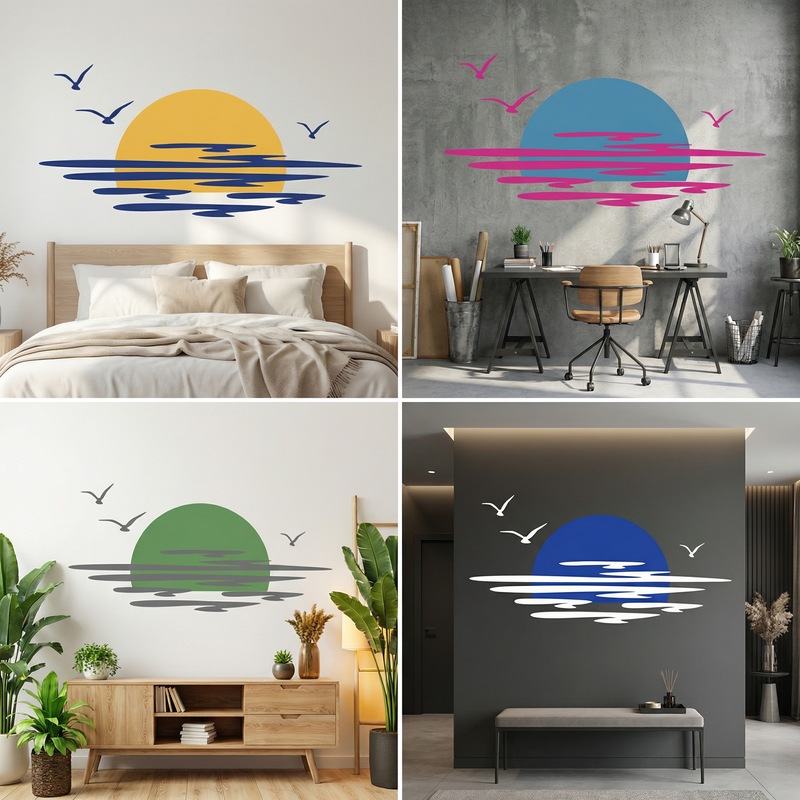 Wall Stickers: Sunset