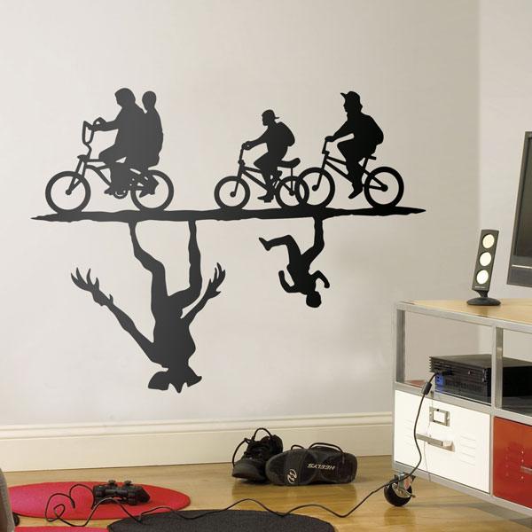 Wall Stickers: Children on Bike Stranger Things