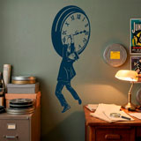 Wall Stickers: Harold Lloyd hanging from the clock 12
