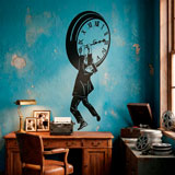 Wall Stickers: Harold Lloyd hanging from the clock 14