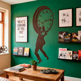 Wall Stickers: Harold Lloyd hanging from the clock 15