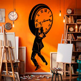 Wall Stickers: Harold Lloyd hanging from the clock 18