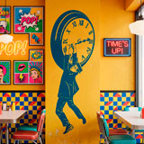 Wall Stickers: Harold Lloyd hanging from the clock 19