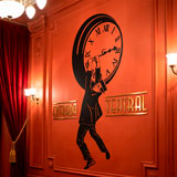 Wall Stickers: Harold Lloyd hanging from the clock 20