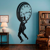 Wall Stickers: Harold Lloyd hanging from the clock 23