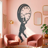 Wall Stickers: Harold Lloyd hanging from the clock 7